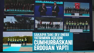 Sakarya'daki RES yatırımının açılışını Cumhurbaşkanı Erdoğan yaptı