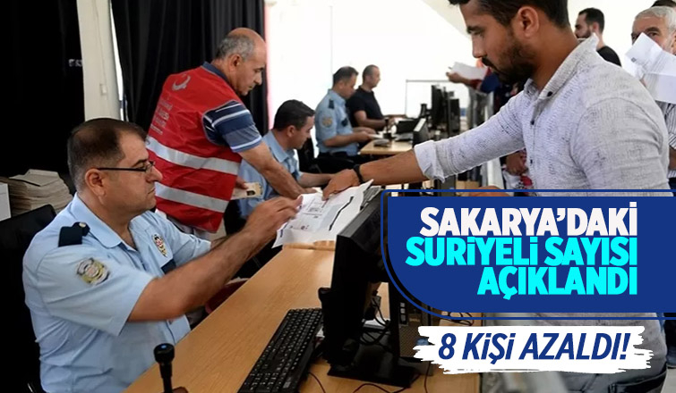 Sakarya'daki Suriyeli sayısı açıklandı