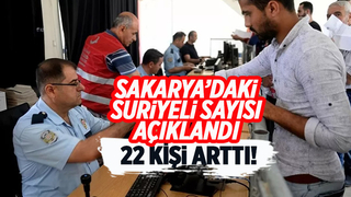 Sakarya'daki Suriyeli sayısı açıklandı