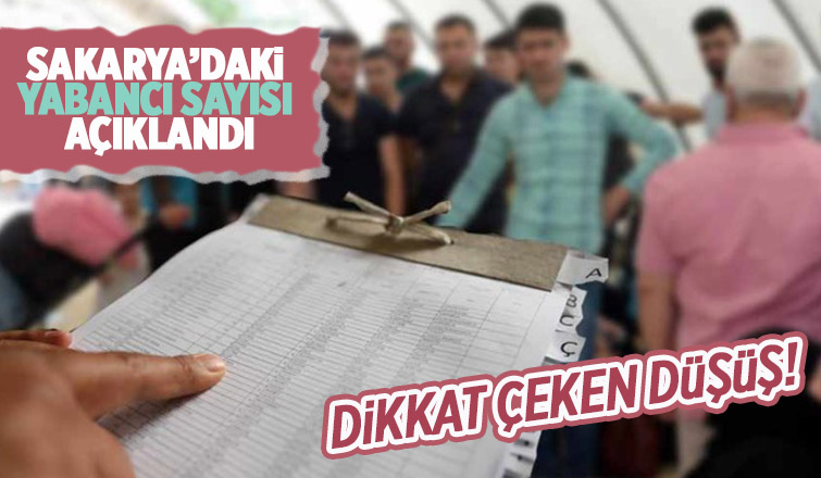 Sakarya'daki Suriyeli sayısında düşüş