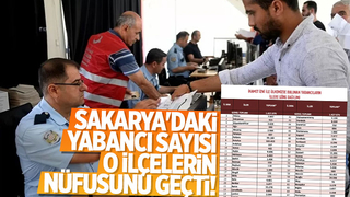 Sakarya'daki yabancı sayısı açıklandı