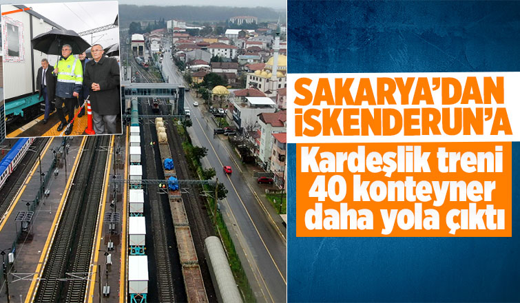 Sakarya'dan 40 konteyner daha yola çıktı