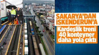 Sakarya'dan 40 konteyner daha yola çıktı