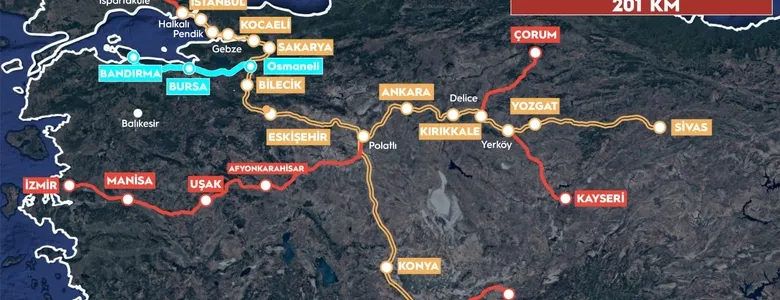 Sakarya'dan Bursa'ya hızlı tren dönemi yakında başlıyor
