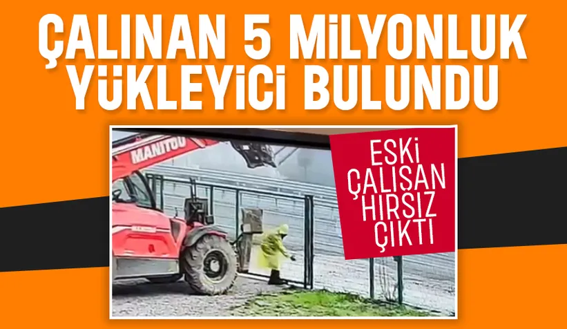 Sakarya'dan çaldıkları yükleyiciyi tırla Düzce'ye götürmüşler