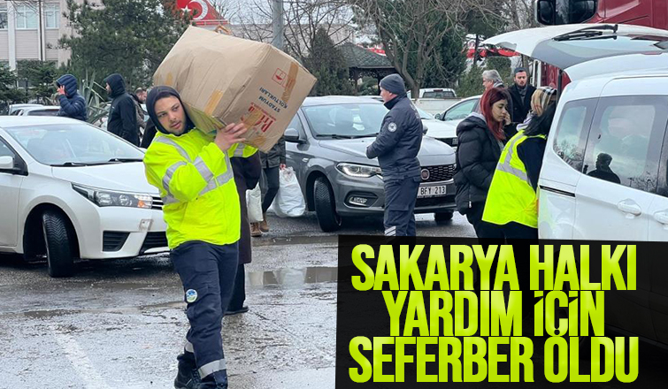 Sakarya'dan deprem bölgesine yardım eli
