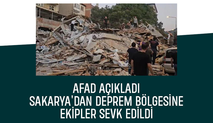 Sakarya'dan depremin yaşandığı Balıkesir'e takviye
