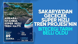 Sakarya'dan geçecek; Süper Hızlı Tren o tarihte hizmete girecek