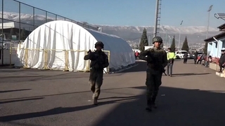 Sakarya'dan giden komandolar asayişi sağlıyor