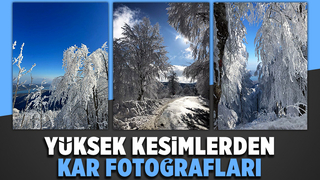 Sakarya'dan kar fotoğrafları