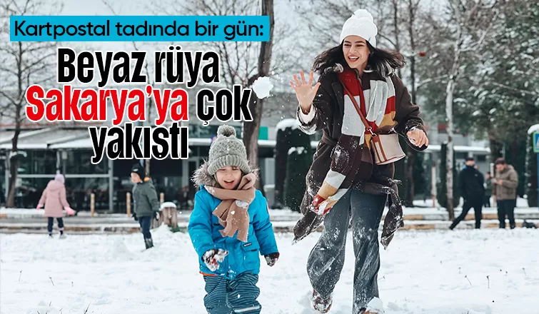 Sakarya'dan kar fotoğrafları
