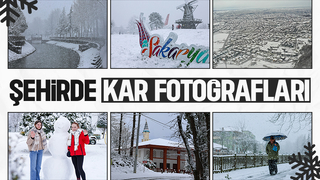 Sakarya'dan kar manzaraları
