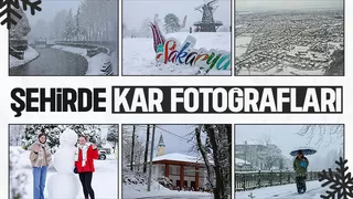 Sakarya'dan kar manzaraları