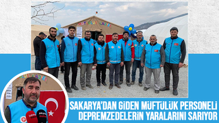 Sakarya'dan Maraş'a giden müftülük personeli yardım için çalışıyor