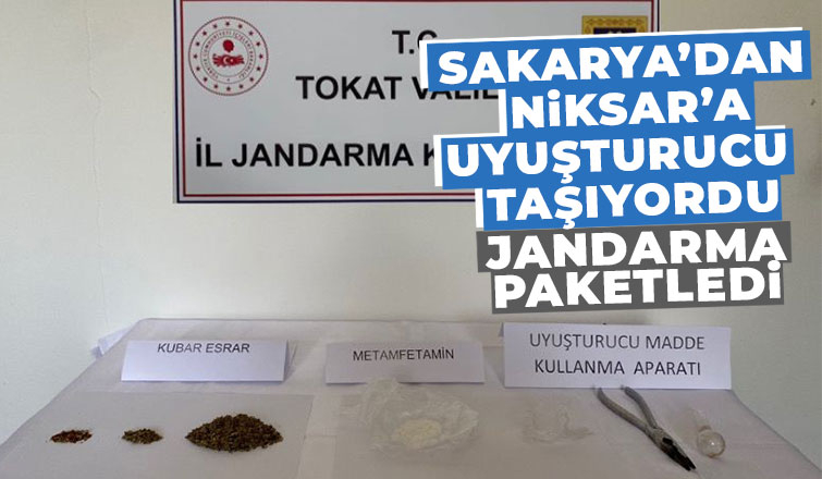 Sakarya'dan Tokat'a uyuşturucu götürmüştü, yakalandı
