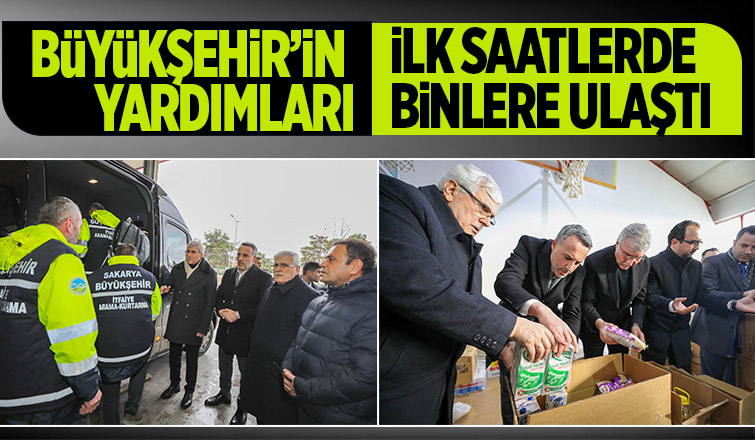 Sakarya depremzedeler için seferber oldu