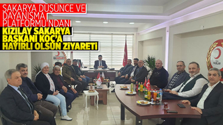 Sakarya Düşünce ve Dayanışma Platformu'ndan Kızılay'a ziyaret