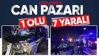 Sakarya-Düzce sınırında kaza: 1 ölü, 7 yaralı