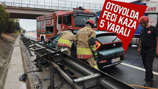 Sakarya-Düzce sınırında kaza 5 yaralı