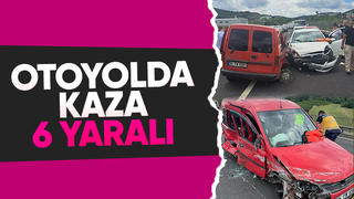 Sakarya düzce sınırında kaza: 6 yaralı