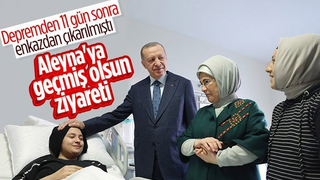 Sakarya ekibi kurtarmıştı! Cumhurbaşkanı Aleyna'yı ziyaret etti