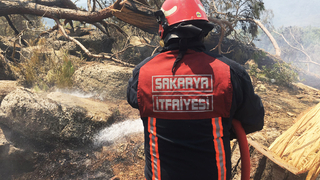 Sakarya ekibi, yangın bölgelerinde aralıksız çalışıyor