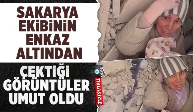 Sakarya ekibinin can kurtarma mücadeleleri kamerada