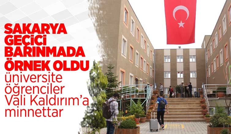 Sakarya geçici barınmada örnek oldu