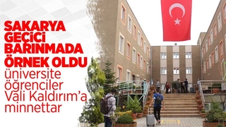 Sakarya geçici barınmada örnek oldu