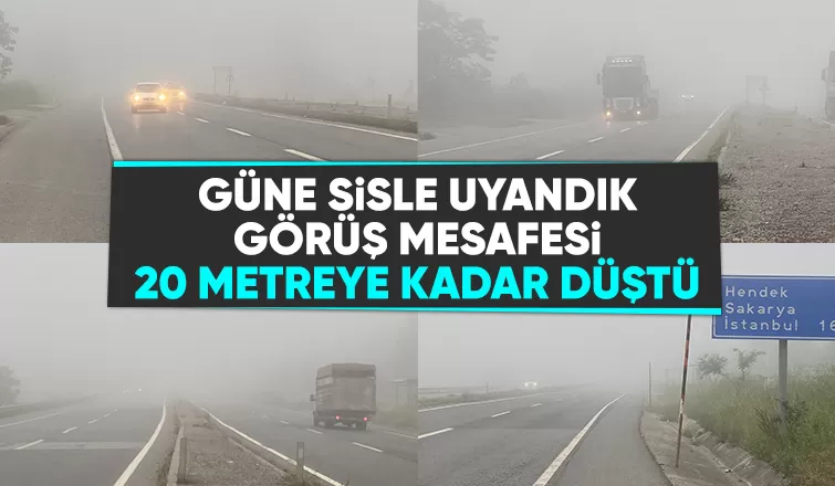 Sakarya güne sisle uyandı