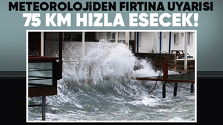 Sakarya için fırtına uyarısı yapıldı