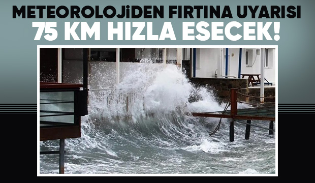 Sakarya için fırtına uyarısı yapıldı