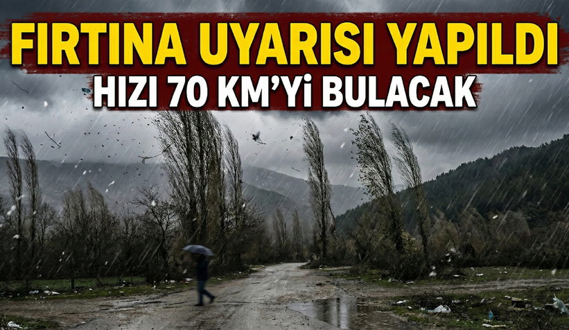 Sakarya için fırtına uyarısı