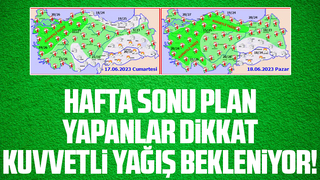 Sakarya için kuvvetli yağış tahmini