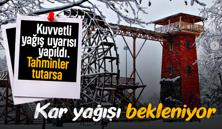 Sakarya için kuvvetli yağış uyarısı; Kar bekleniyor