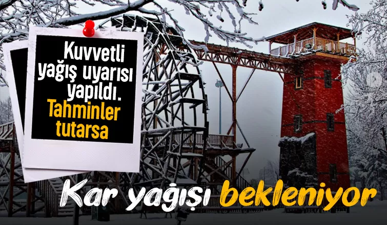 Sakarya için kuvvetli yağış uyarısı; Kar bekleniyor