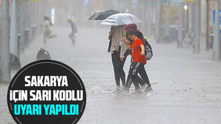 Sakarya için kuvvetli yağış uyarısı