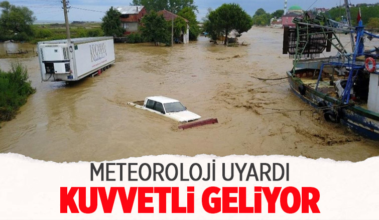Sakarya için kuvvetli yağış uyarısı