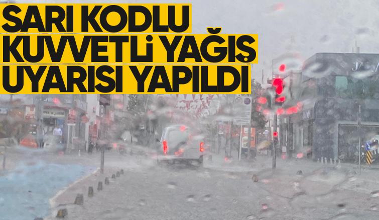 Sakarya için kuvvetli yağış uyarısı