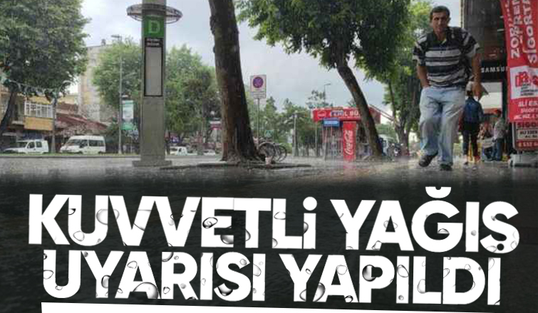 Sakarya için kuvvetli yağış uyarısı