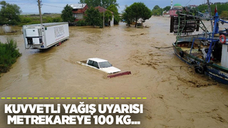 Sakarya için kuvvetli yağış uyarısı
