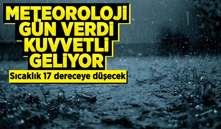 Sakarya için kuvvetli yağış uyarısı