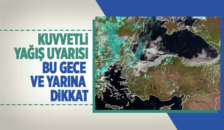 Sakarya için kuvvetli yağış uyarısı