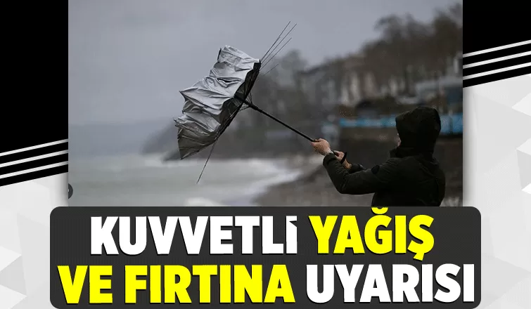 Sakarya için kuvvetli yağış ve fırtına uyarısı