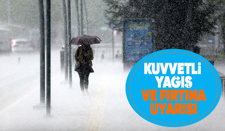 Sakarya için kuvvetli yağış ve fırtına uyarısı