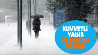 Sakarya için kuvvetli yağış ve fırtına uyarısı