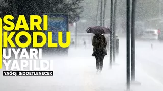 Sakarya için sarı kodlu uyarı