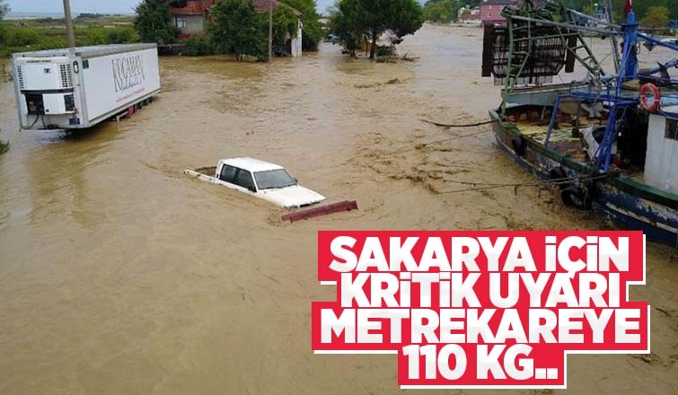 Sakarya için sel uyarısı