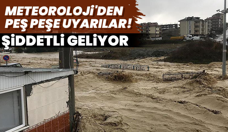 Sakarya için şiddetli yağış uyarısı