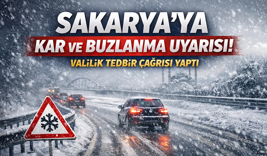 Sakarya için soğuk hava uyarısı